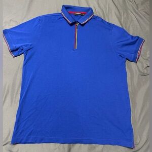 Size M Bugatchi Polo Shirt Blue